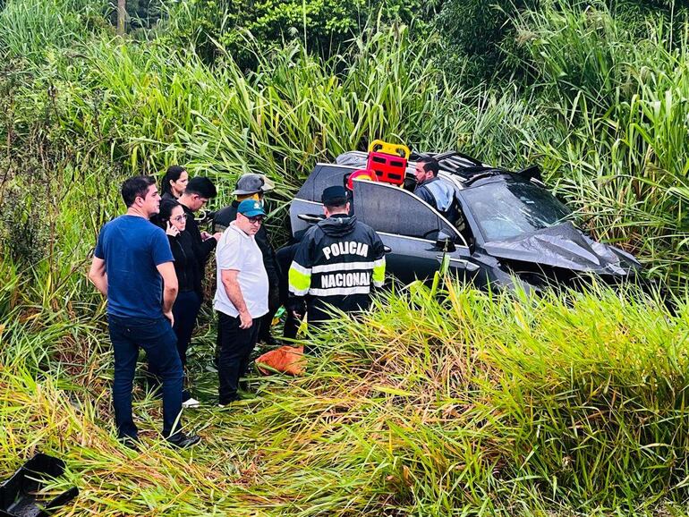 vdb El vehículo en la que viajaba el fiscal Edgar Torales.