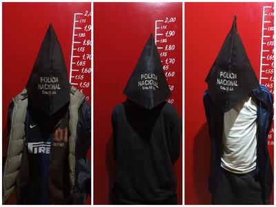 Estas tres personas fueron aprehendidas por estar vinculadas a un caso de hurto domiciliario.