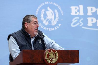 El presidente de Guatemala, Bernardo Arévalo de León.