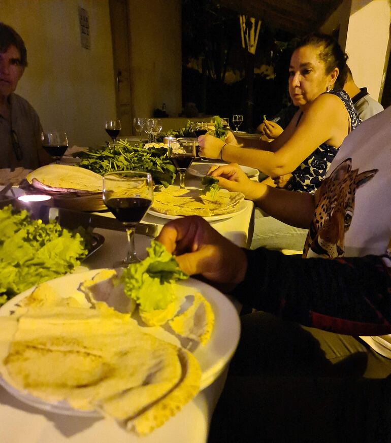 Los comensales vinieron desde diversos puntos del país.