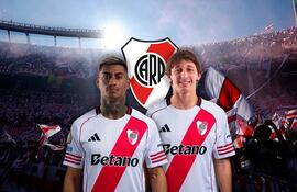 Matías Galarza (d) y Juan Portillo, en publicación de Olé.