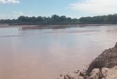 Según reportes, el río Pilcomayo ya comenzó a crecer en la zona de Misión La Paz.