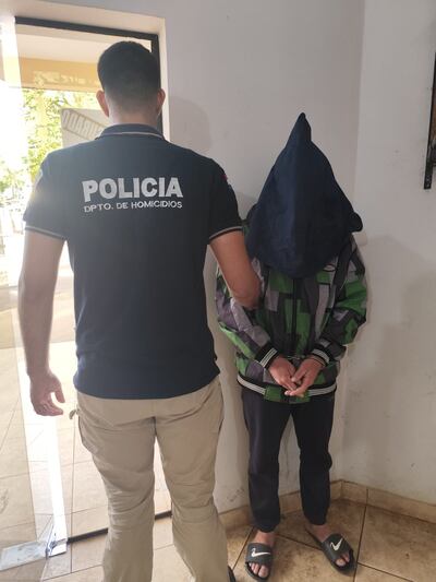 Gustavo Damián Duarte Machado, detenido en las inmediaciones de su casa en la ciudad de Arroyos y Esteros.