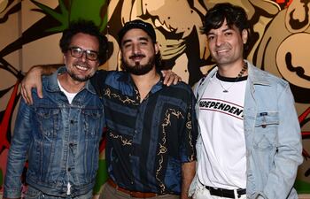 Waldo Longo, Lucas We! y Miguel Gómez.