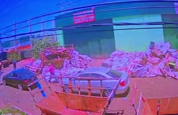 El asalto fue captado por cámara de circuirto cerrado.