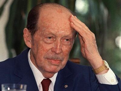 El dictador Alfredo Stroessner, quien gobernó el país por más de 35 años bajo un régimen autoritario.