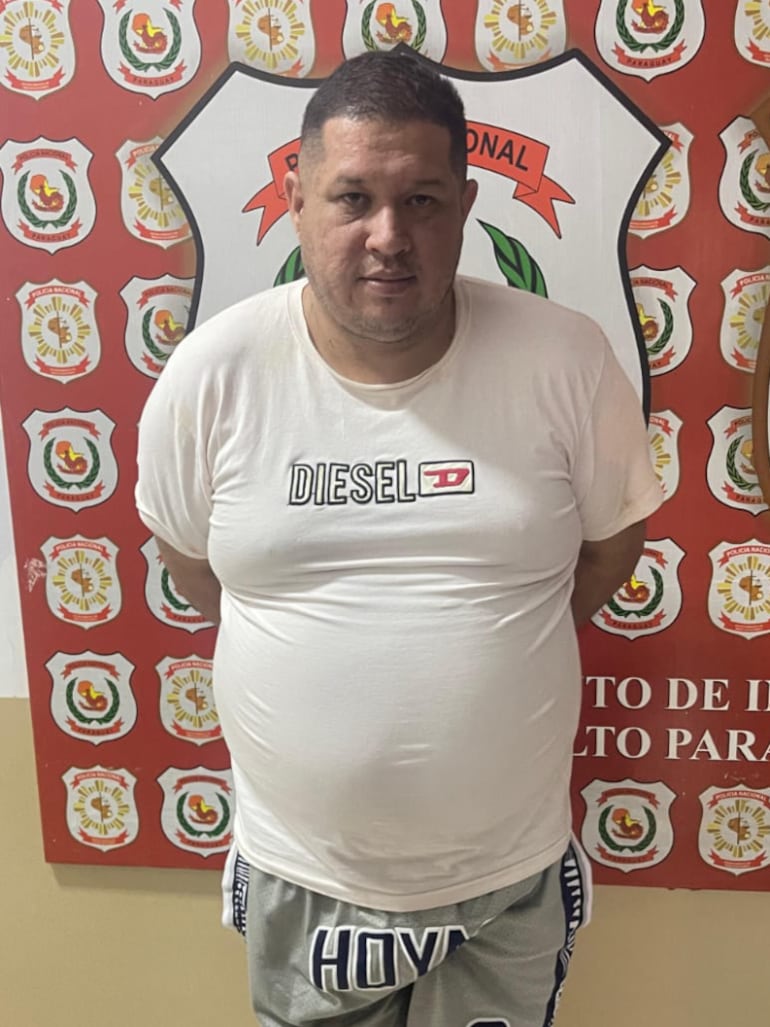 Reinaldo Daniel Fernández González, capturado por el robo de celulares en Ciudad del Este.