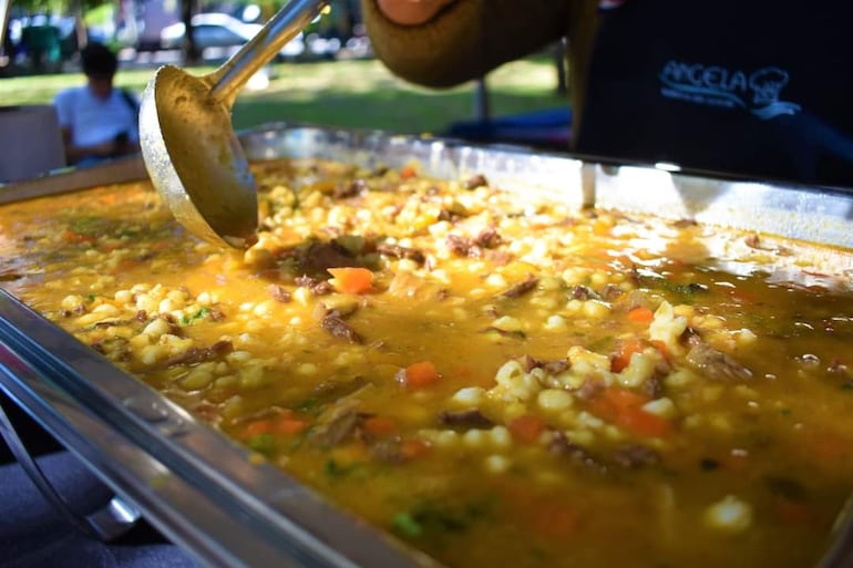 Un suculento locro que podrá ser saboreado en la feria el próximo 1 de agosto.