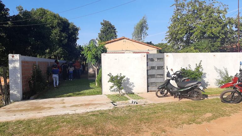 La casa donde fue encontrada sin signos de vida la adolescente en San Pedro.