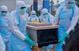 Ebola outbreak response at treatment center in Bunia, DR Congo