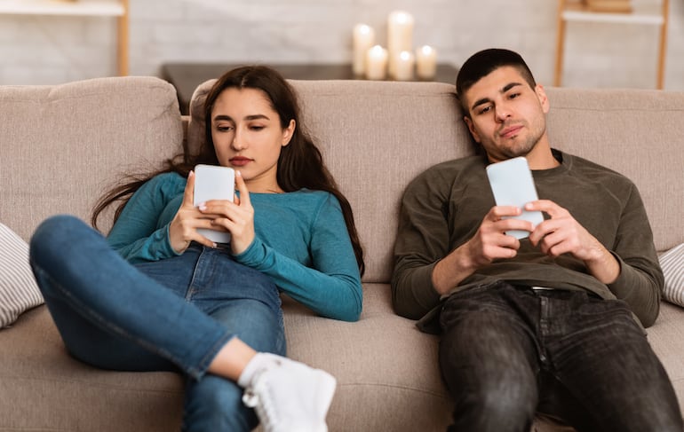 Pareja aburrida, imagen ilustrativa.