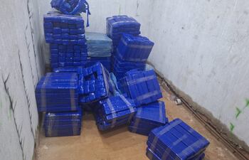 La marihuana prensada incautada totalizó 1.366 kilos, según la Senad.