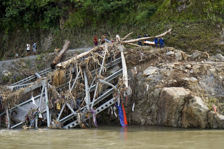 Riada en Nepal. 