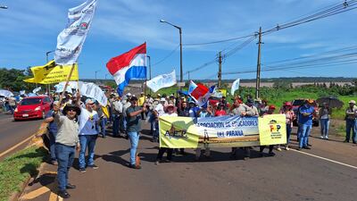 Manifestación en Encarnación.