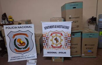 Equipos de aires acondicionados supuestamente hurtados de UNAMIS, sede Ayolas.
