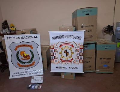 Equipos de aires acondicionados supuestamente hurtados de UNAMIS, sede Ayolas.
