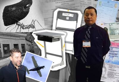 Pupitres chinos de Itaipú.