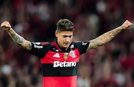 Jorge Andrés Carrascal Guardo (28 años), autor del primer gol del Flamengo.
