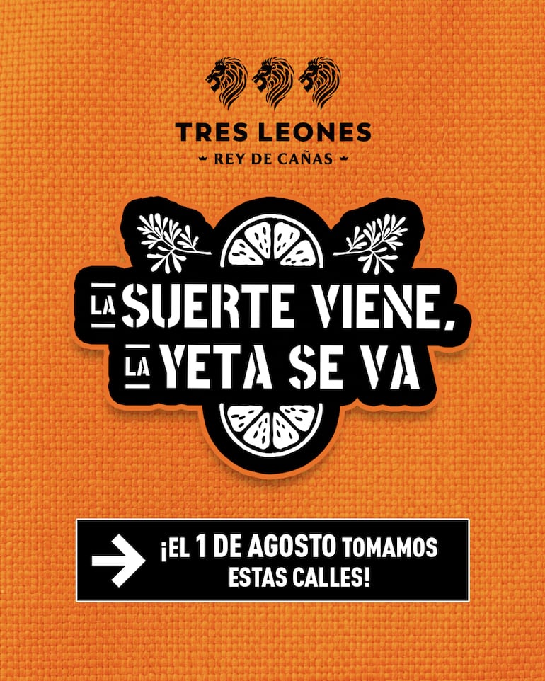 La suerte viene, ya yeta se va el 1 de agosto.