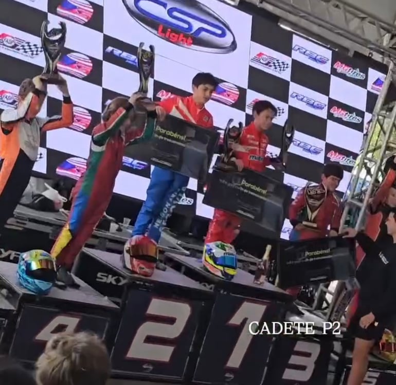 Nelson Segovia, 2° en la categoría Cadete 4T.