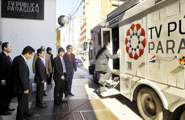 Antigua sede de la Sicom en el microcentro de Asunción. En el lugar todavía quedan funcionarios, a pesar de que el nuevo Mitic se mudó al Complejo Santos.