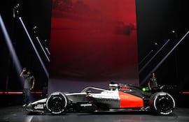 Así luce el Audi Revolut R26, presentado este martes en Berlín, para su incursión en la Fórmula 1.