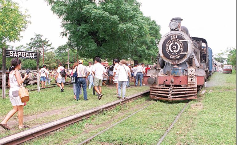 Estación de tren en Sapucai. Archivo.