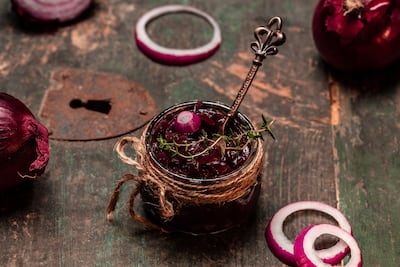 Mermelada de cebolla morada, imagen ilustrativa.