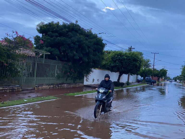 La lluvia severa en Concepción se hizo sentir.