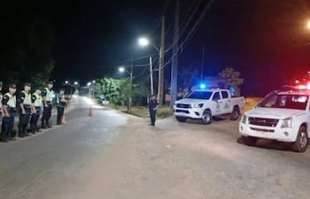 En Caacupé y varios distritos de Cordillera se realizarán patrullajes preventivos de 00:00 a 03:00 para reforzar la seguridad.