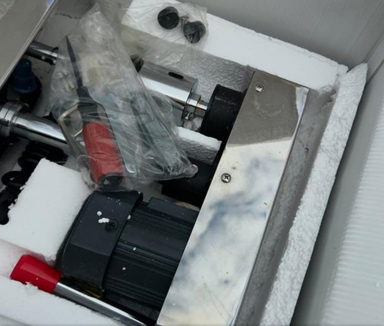 Sellador incautado por Dinavisa en el Aeropuerto Silvio Pettirossi.