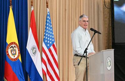 El embajador de Estados Unidos, Marc Ostfield, estuvo presente en la ceremonia de la Clausura del Curso Avanzado de Investigación de la Policía Nacional.