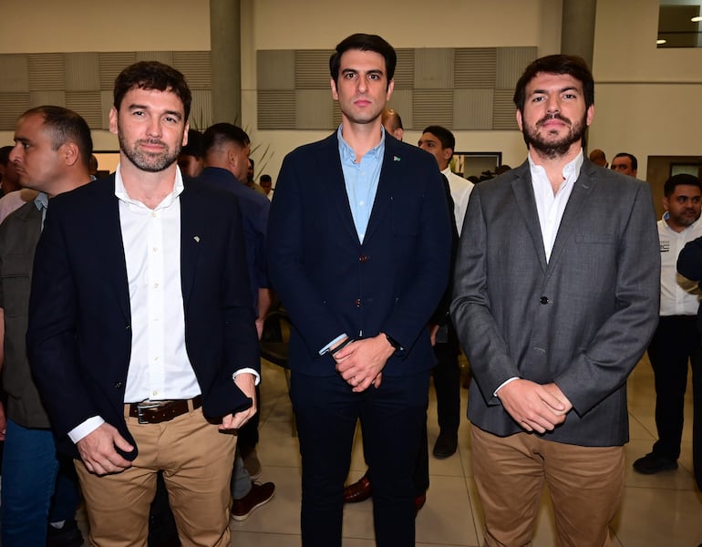 Hugo Alonso, Guillermo Martínez y Alberto Maquieira.