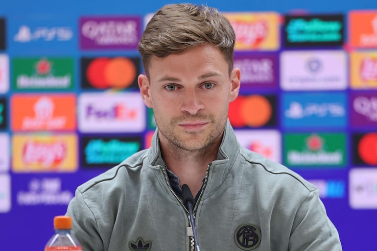 Joshua Kimmich, jugador del Bayern Múnich, en conferencia de prensa previo al juego ante el Real Madrid.