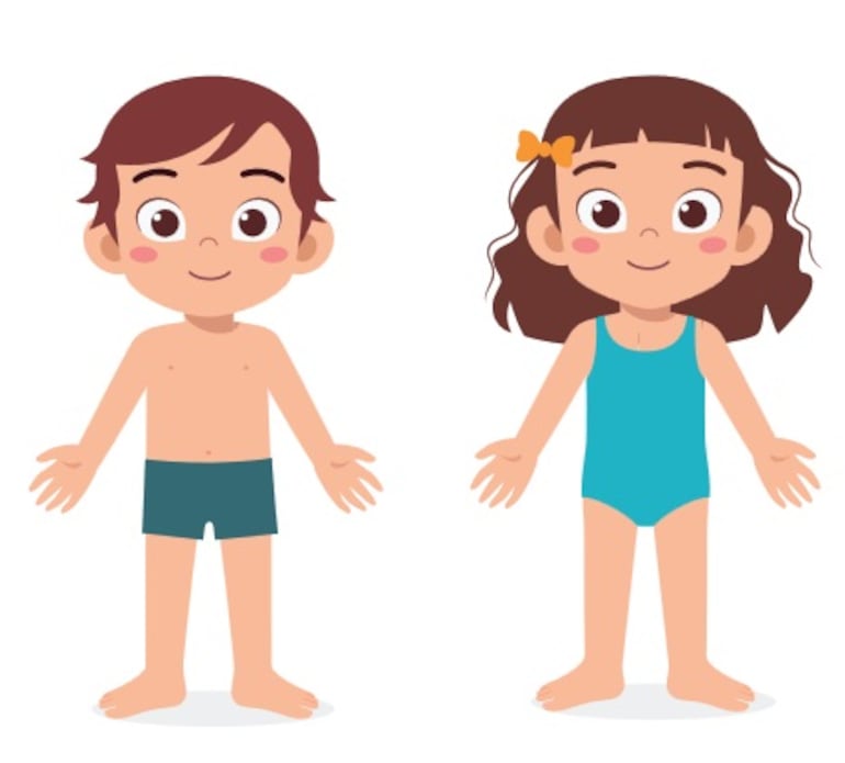 Concepto de niño y niña, imagen ilustrativa.