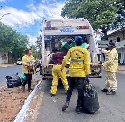 Servicio de recolección de basura domiciliaria se verá interrumpido durante los días santos en la ciudad de Asunción.