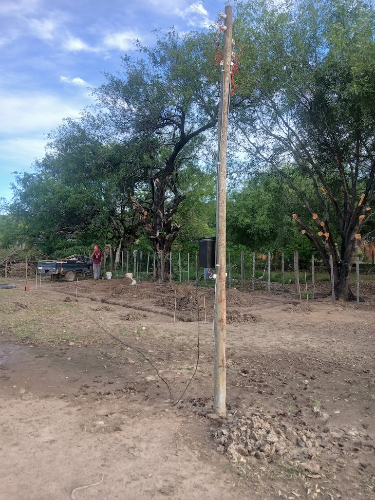 Ya se realizo bajada de luz de la Ande, en el lugar.