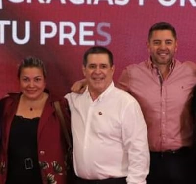 Zenaida Delgado, Horacio Cartes y Pedro Alliana.