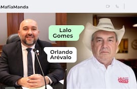 Chats entre los diputados cartistas Orlando Arévalo y Eulalio "Lalo" Gomes.