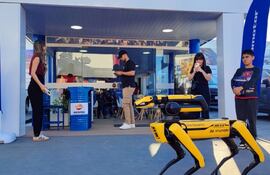 Spot durante su presentación en el stand de Hyundai.