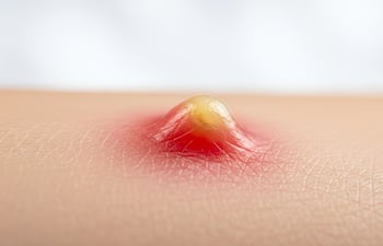 Forúnculo. Imagen ilustrativa.