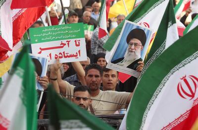 Una multitud durante una manifestación en Teherán, Irán, el pasado martes.