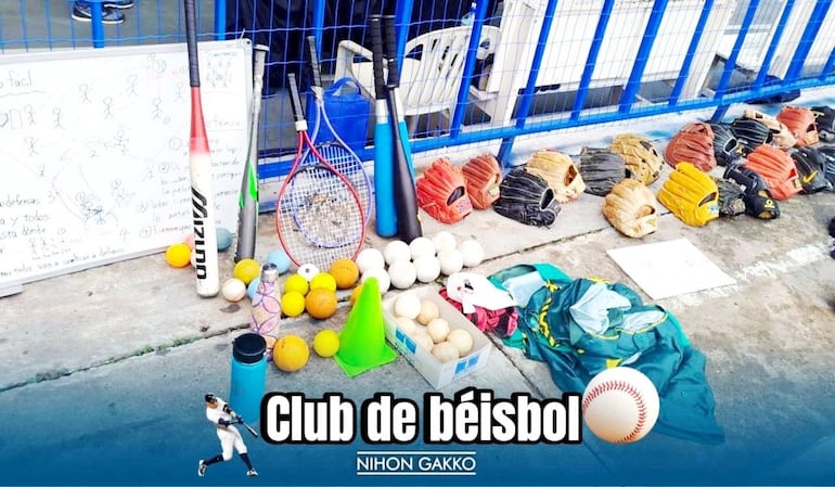 Elementos que son utilizados en el Club de Béisbol.