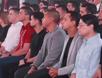 Gustavo Villate (izq.), Santiago Peña, César Astigarraga, Miguel Vázquez, Guillermo Vázquez y Luis Angulo aparecen juntos en foto.