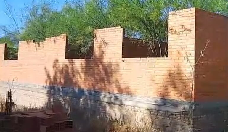 En estas condiciones se abandonó la obra de la USF en el 2020 en la comunidad San Agustín.