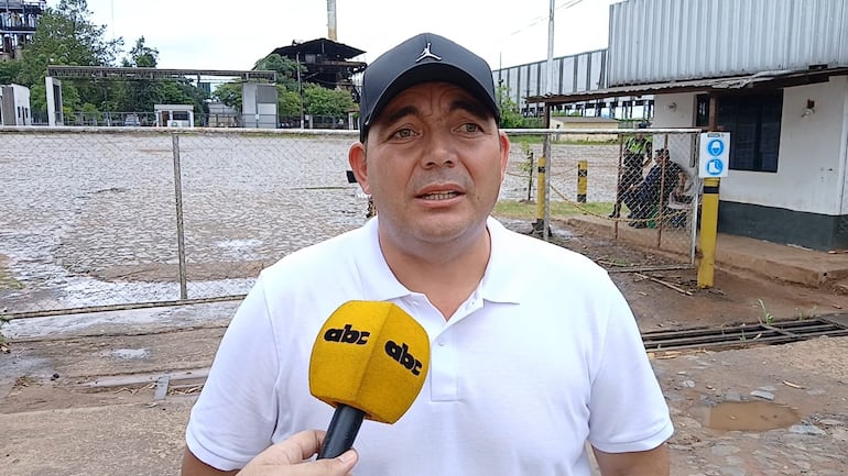 Cristian Fonseca, presidente de la Asociación de Cañicultores de Mauricio José Troche.