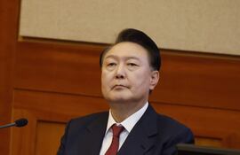 El presidente de Corea del Sur, Yoon Suk Yeol, asiste a la cuarta audiencia de su juicio político por su efímera imposición de la ley marcial en el Tribunal Constitucional de Seúl el 23 de enero.