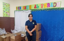 Nancy Medina, encargada de despacho de la Escuela Nacional República del Brasil