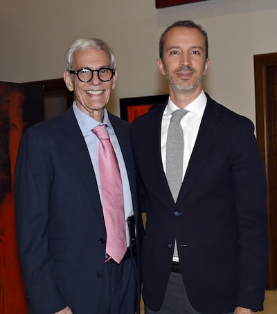 Daniel Nasta y Javier Parrondo, embajador de España en Paraguay.