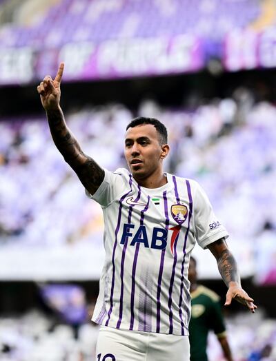 Kaku Romero sigue anotando goles en la Liga de Emiratos Árabes Unidos.